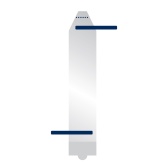 Osłona na przewody z perforacją i dwoma taśmami